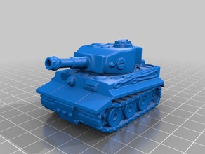 tiger 1 - chibi serbatoio i veicoli armatura serbatoi guerra mondiale 2 la seconda 3d print model - Mito3D