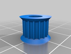 my customized gt2 pulley 16 3d printer parts 3d print model - Mito3D