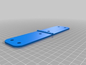 acryclic parametrische Tür-Scharnier Teile kundengebundene 3d print model - Mito3D