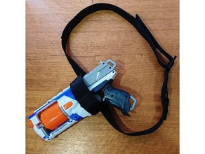 nerf sidearm holster strongarm distruptor maverick toy & game accessories 3d print model - Mito3D