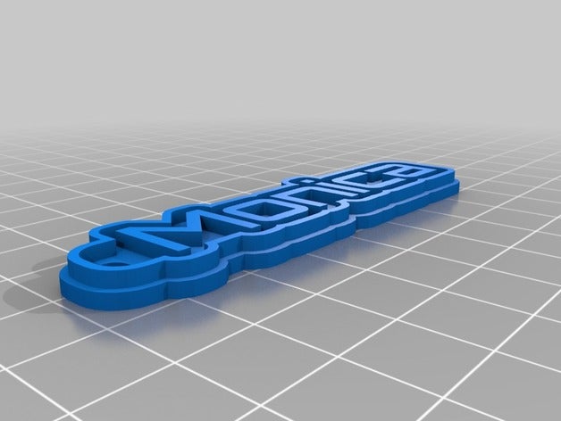 monica Anahtarlık özelleştirilmiş 3D print model - Mito3D