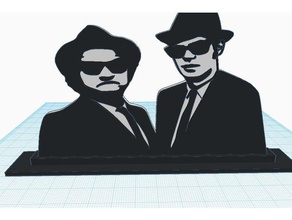 blues brothers segni e loghi 3d print model - Mito3D