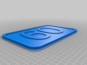 my customized street number sign60 household 3d print model - Mito3D