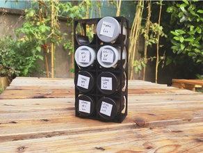 film roll capsule rack customizable camera 35mm holder storage 3d print model - Mito3D