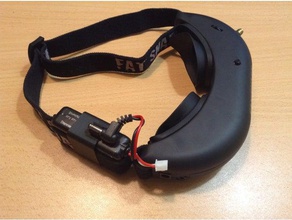 uzun dar fatshark gözlük pil kılıf r c araçlar fatshatk 3d print model - Mito3D