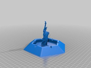 cinzeiro estátua da liberdade esculturas amerique fumaça fumante fumar statueofliberty eua 3d print model - Mito3D