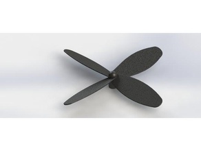 propeller-Hubschrauber mit 4 Rotorblättern hobby klingen Hubschrauber propeller rc 3d print model - Mito3D