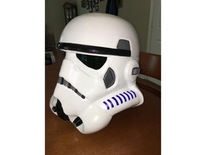 storm trooper de tamanho completo capacete duas peças traje 3d print model - Mito3D