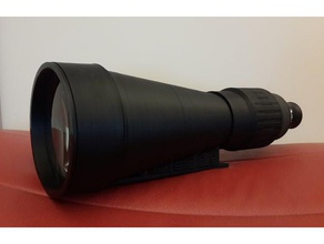 110mm képlerien lunette du télescope physique et l'astronomie hélicoïdal focuser support de lentille mise au point pièces 3d print model - Mito3D