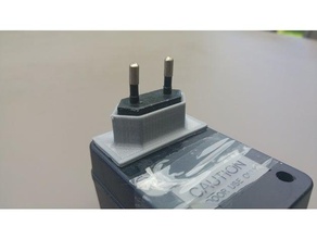eu adapter reparation replacement parts plug euplug power supply rapair transformer 3d print model - Mito3D