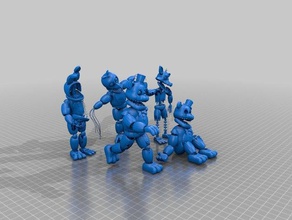 fnaf verwelkten Satz animatronics 3d-Druck 3d-drucken 3d print model - Mito3D