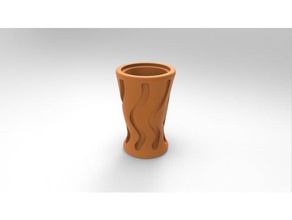 vaso in ceramica all'aperto e giardino di fiori pot il 3d print model - Mito3D