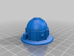 industrial dome objective marker epic 40k 6mm scale games epic40k miniature tabletop wargaming 3d print model - Mito3D