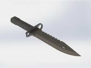 cs go m9 baioneta quente de plástico não arma adereços A impressão 3d counter strike faca 3d print model - Mito3D