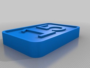 my customized street number sign15 household 3d print model - Mito3D