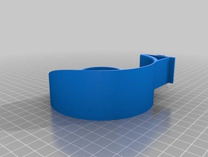 epson r2400 100' roll holder computer 3d print model - Mito3D