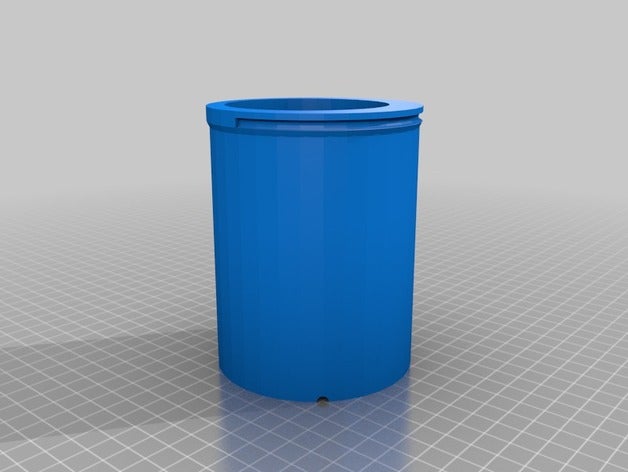 12 oz beverage cooler 'lock' ring containers 12oz beer can handheld openscad polygons soda 3D print model - Mito3D