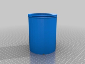 12 oz beverage cooler 'lock' ring containers 12oz beer can handheld openscad polygons soda 3d print model - Mito3D