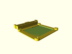 raspberry pi model b latching mounting plate tool holders & boxes mount raspberrypi 2 3 housing wall 3d print model - Mito3D