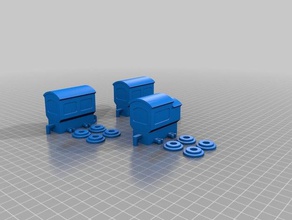 blue w o letters 3d printing 3d print model - Mito3D