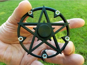 idle hands fidget spinner toys & games devil fertility toy love pentacle pentagram venus 3d print model - Mito3D