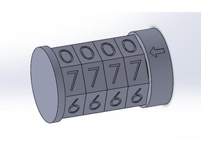 kripteks kap kilit şifre bulmaca oyuncak 3d print model - Mito3D