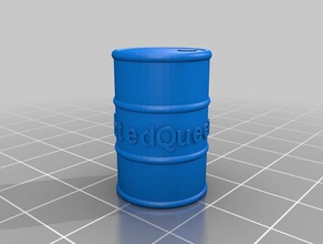 queen consolidated oil drum Spielzeug & Spiele kundengebundene 3d print model - Mito3D