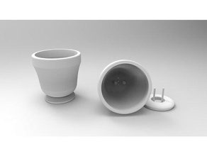vaso in ceramica all'aperto e giardino di fiori pot il 3d print model - Mito3D