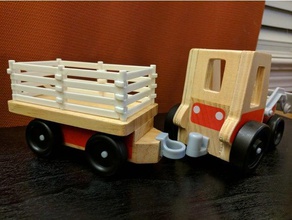 melissa & doug Traktor Anhängerkupplung Steckdose Spielzeug Spiele 3d print model - Mito3D