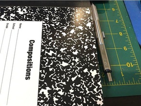customized zebra journal pen holder organization 3d print model - Mito3D