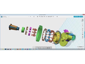 meccanismo di cuscinetti a lampada arredamento 28byj-48 arduino cuscinetto doppio ingranaggio ingranaggi la paralume tonalità led luce illuminazione lo spostamento in movimento le parti riflessione ombra passo-passo 3d print model - Mito3D