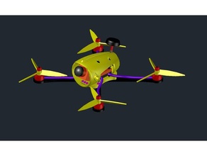 V3 2017 ronraysing x-pod racer r c araçlar 3d yazıcı baskı vücut diydrone diydrones drone drones çerçeve yarış gerçek fpvlab anten kamera monte edin yarışçı mini quadcopter multirotor pod xframe 3d print model - Mito3D