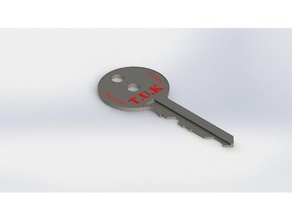 Modell-Schlüssel Schlüssel 3d print model - Mito3D