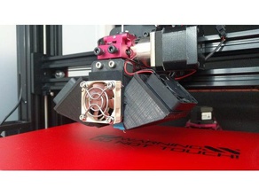tevo black widow fan duct 3d printer parts hotend layer 3d print model - Mito3D