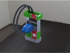 moderna pompa di benzina caricabatterie - usb titolare gadget 3d print model - Mito3D