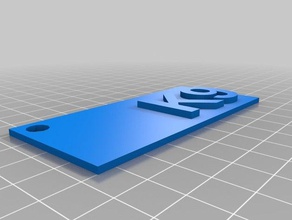 meine benutzerdefinierte bag label-tag Haushalt kundengebundene 3d print model - Mito3D