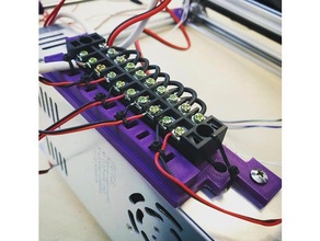 jesc hipercubo 12v de distribuição energia do bloco terminais v10 Impressora 3d peças gestão cabos impressora fonte alimentação 3d print model - Mito3D