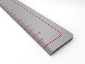 Lineal Metrisch 3d-drucken Zentimetern Abmessungen office vectary 3d print model - Mito3D