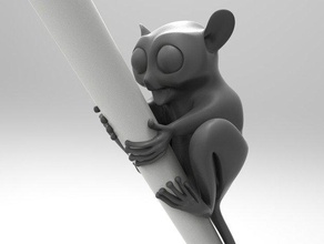 tarsier - Bleistift-Dekor 3d-drucken Tier lemur Bleistift vectary 3d print model - Mito3D