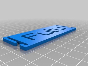 my customized molle name tag - futu sport & outdoors 3d print model - Mito3D