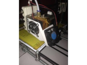 fan duct double 40 mm 2-part 3d printing 3d print model - Mito3D