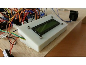 soporte lcd la electrónica arduino pantalla 3d print model - Mito3D