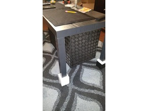 mesa de café perna, extensores armazenamento extra do agregado familiar extender pés perna 3d print model - Mito3D