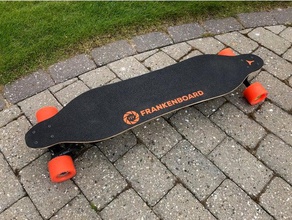 dual vesc enclosure diy board boosted electric skateboard electronics loaded longboard receiver vanguard 3d print model - Mito3D