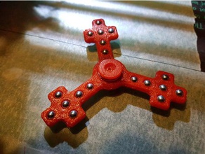croix fidget spinner jouets & jeux jouet 3d print model - Mito3D