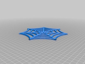 my customized spider web 2d art 3d print model - Mito3D