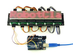 stand 8x8 diodo emissor de matrizes eletrônica 3d print model - Mito3D