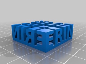 erin stereo text sculptures customized 3d print model - Mito3D