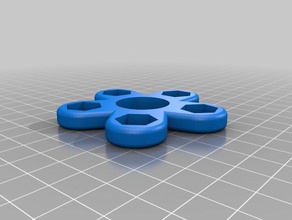 5 arm single nut fidget spinner mechanical toys customized 3d print model - Mito3D