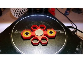 spinner hexagone brinquedos & games hexágono 3d print model - Mito3D